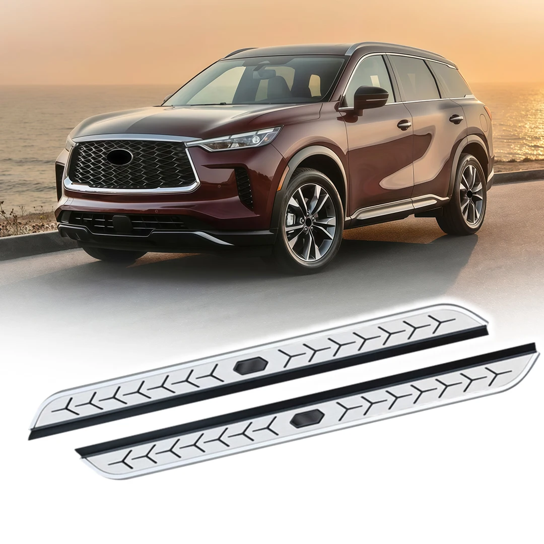

2Pcs Running Boards Side Step Pedal Fixed Foot Step Pedal Stair Fits for Infiniti QX60 2022 2023 2024 2025 2026