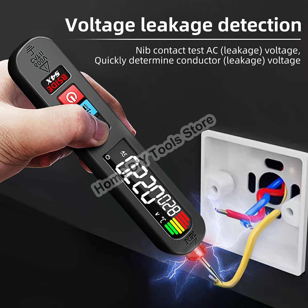 BSIDE S4 Voltage Tester Pen 12V-300V Recharge Non-Contact Detection Leakage Live Wire Breakpoint Finder Portable Household