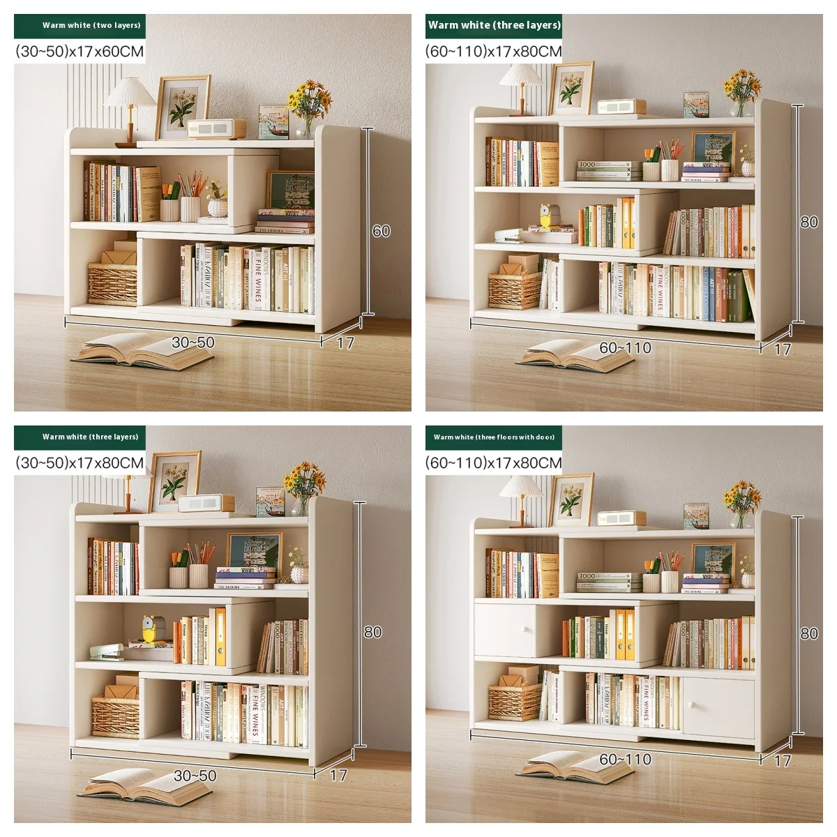 High quality wooden office desktop storage shelf multi-layer storage cabinet office  cabinet students book shelf bookcase