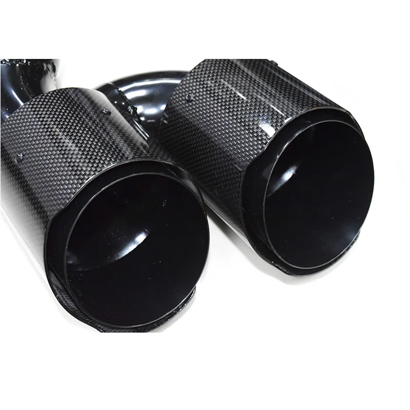 Quad Carbon Fiber Car Exhaust Tip For Audi A6 A7 C8 2020+ Muffler Tip Exhaust System Nozzle Tailpipe Tips