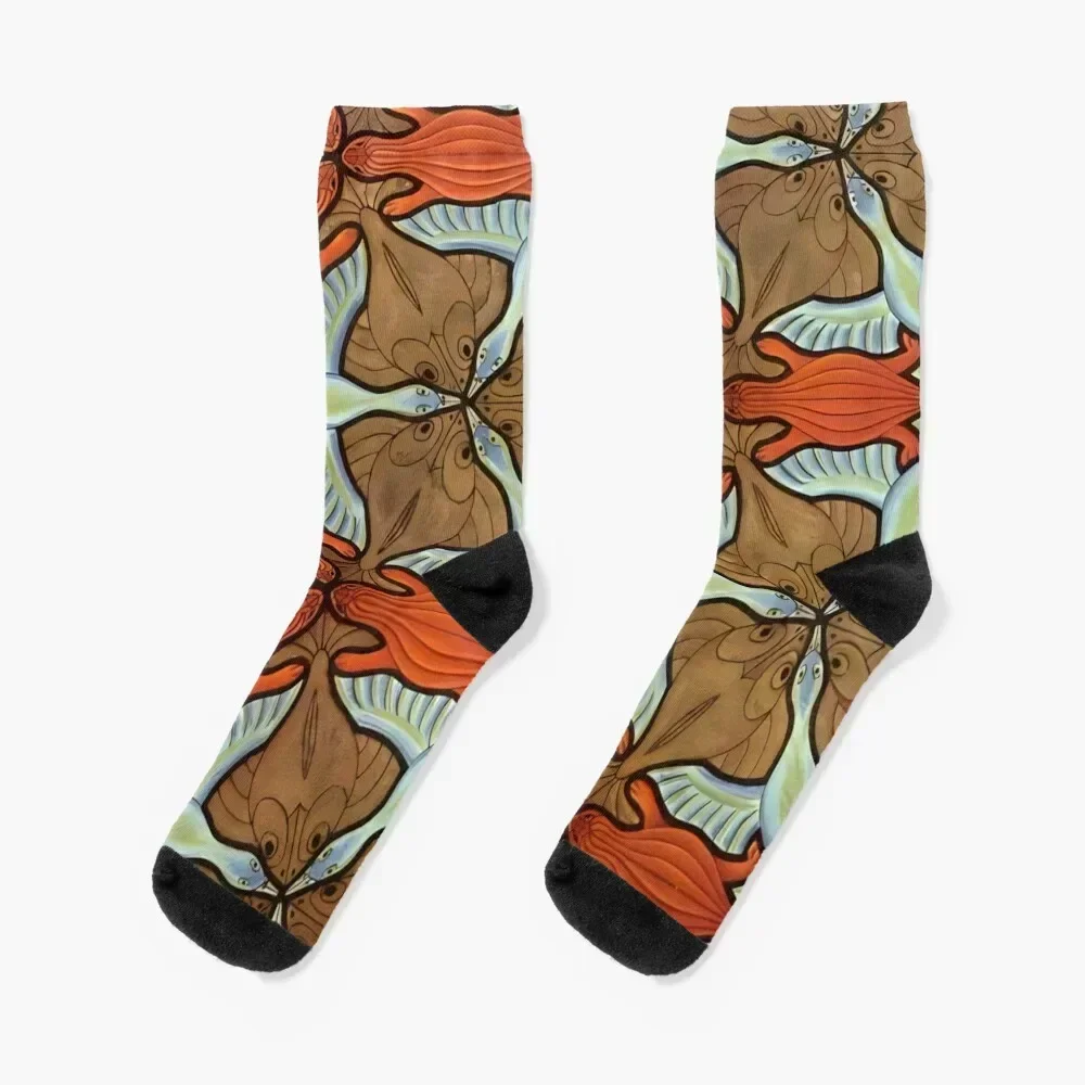 M.C. Escher - Symmetry Drawing Socks winter winter gifts Woman Socks Men's