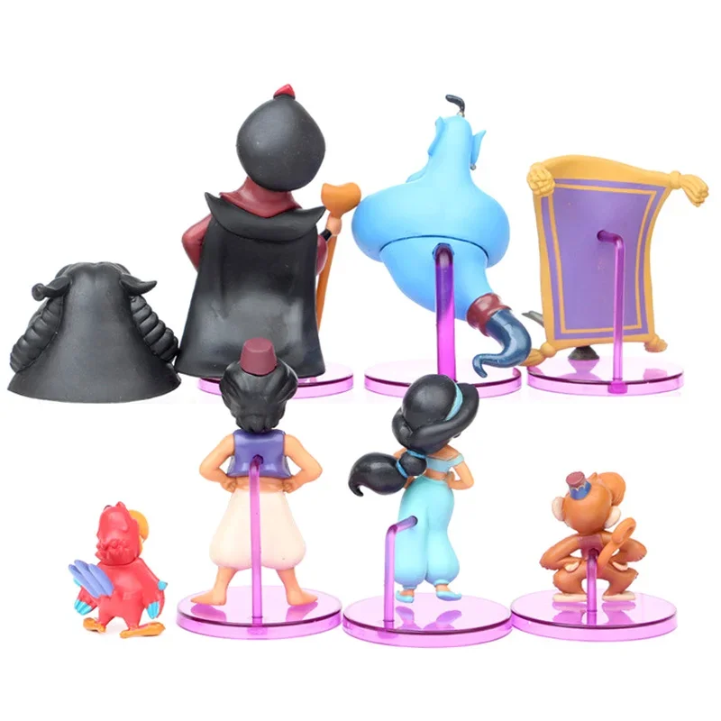 Disney Princess Figure Toy Jasmine Evil Monkey Tiger Aladdin and His Lamp PVC Action Figure Model Toy Dolls