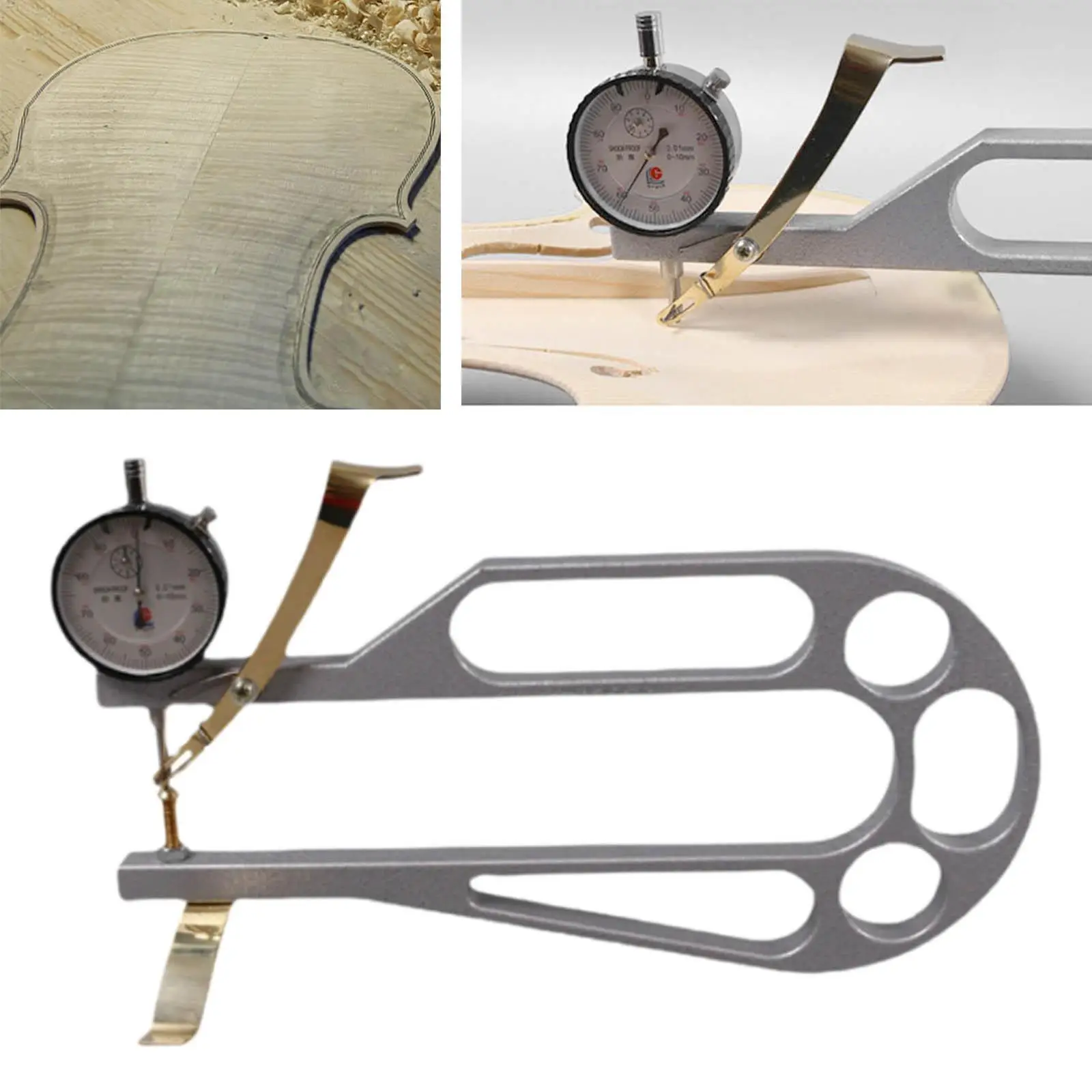 

Guitar Dial Indicator Violin Making Tool DIY Guitar Tool Replace Part Violin Thickness Gauge