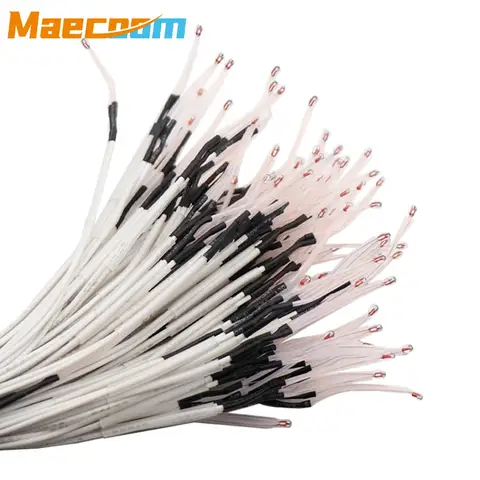 3D Printer Parts Thermistor NTC Temperature Sensor 3950 1% Line100&150cm 100K with XH2.54 Dupont Terminal 2P Connector Terminal