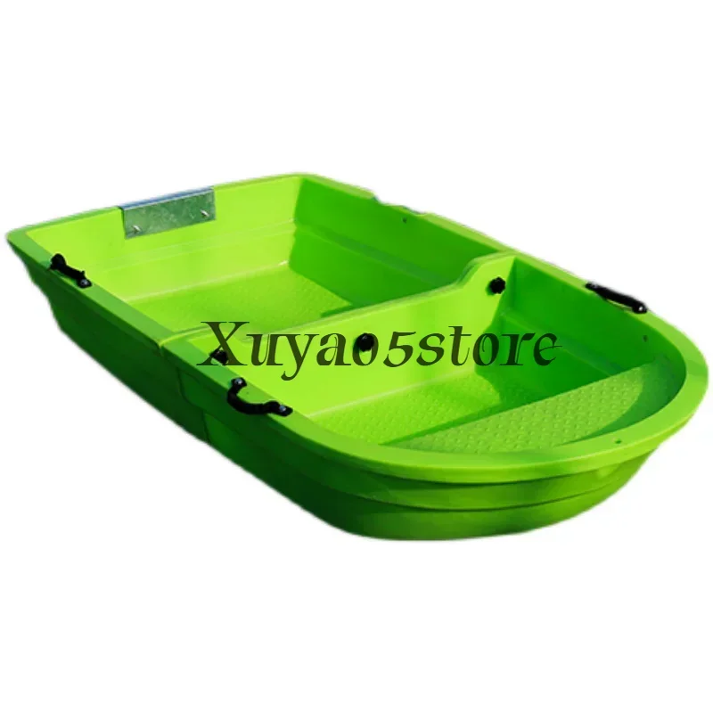 PE double-layer folding boat, car combination boat segmented portable splicing boat, plastic boat