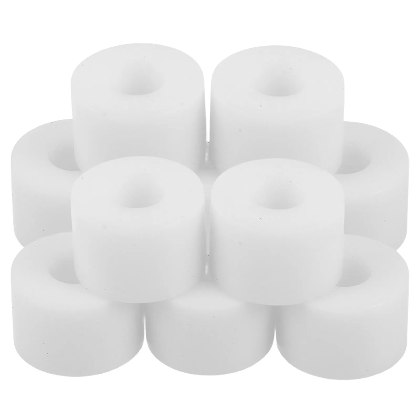 

10Pcs Shock Absorber Pads for Roller Skates and Skateboards White PU Bushings Pivot Cups Outdoor Sports Joint Protection Kit