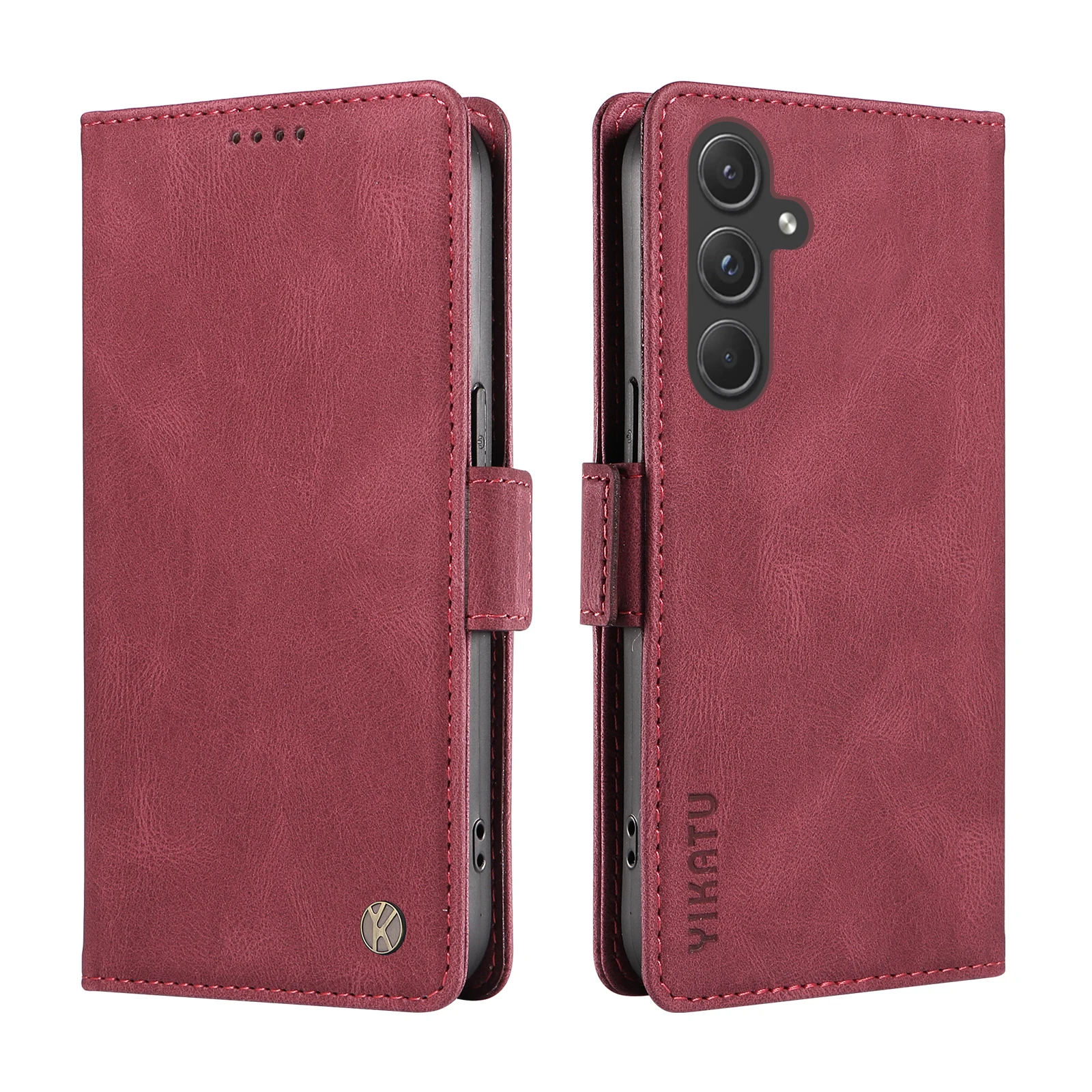 حافظة لهاتف سامسونج جالاكسي A 32 33 42 52 82 23 36 56 71 72 73 حافظة هاتف مغناطيسية فاخرة لتخزين البطاقات والمال