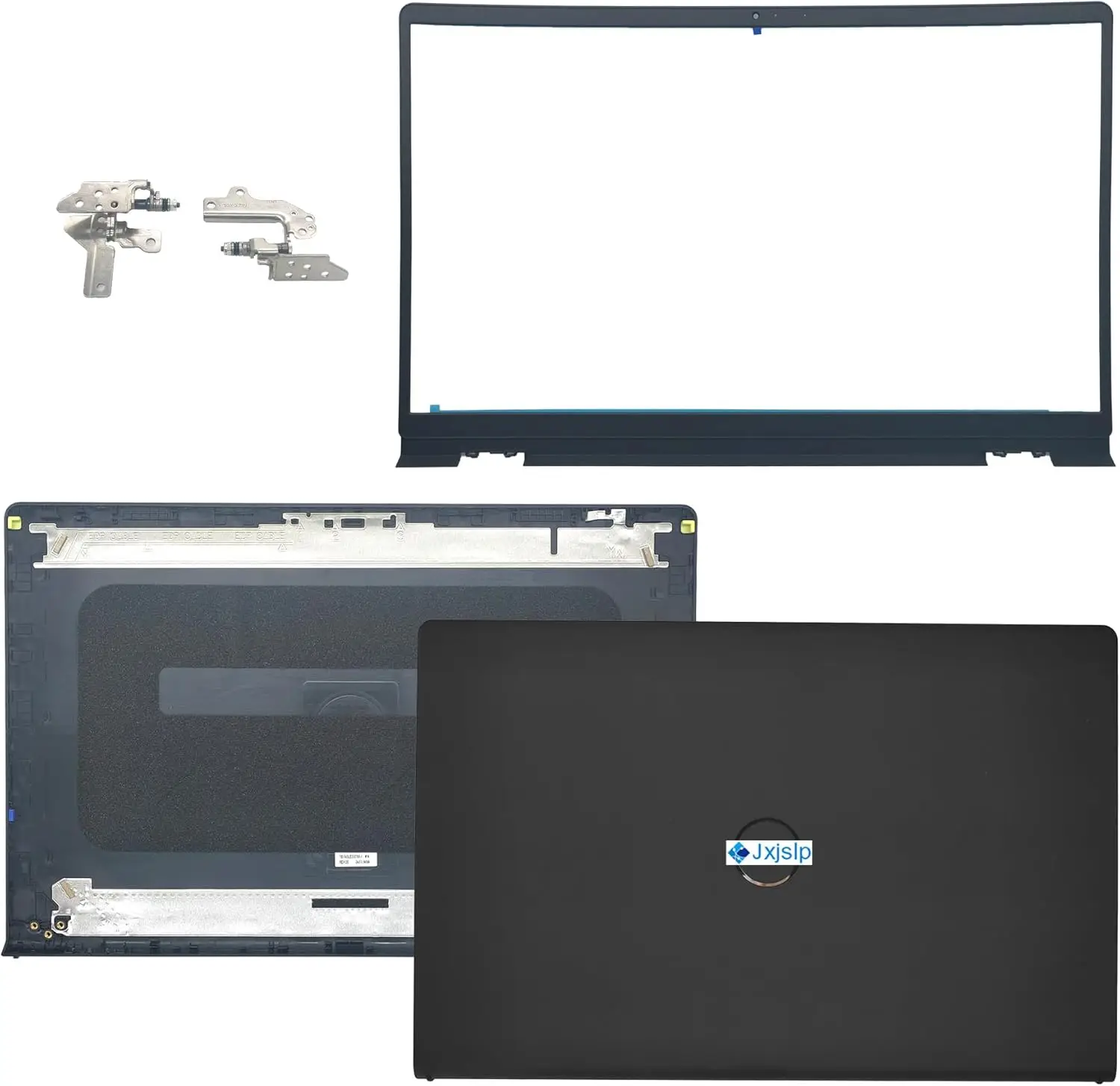 

Replacement LCD Back Cover with Hinges and Bezel for Dell Inspiron 15 Series Laptops, Black