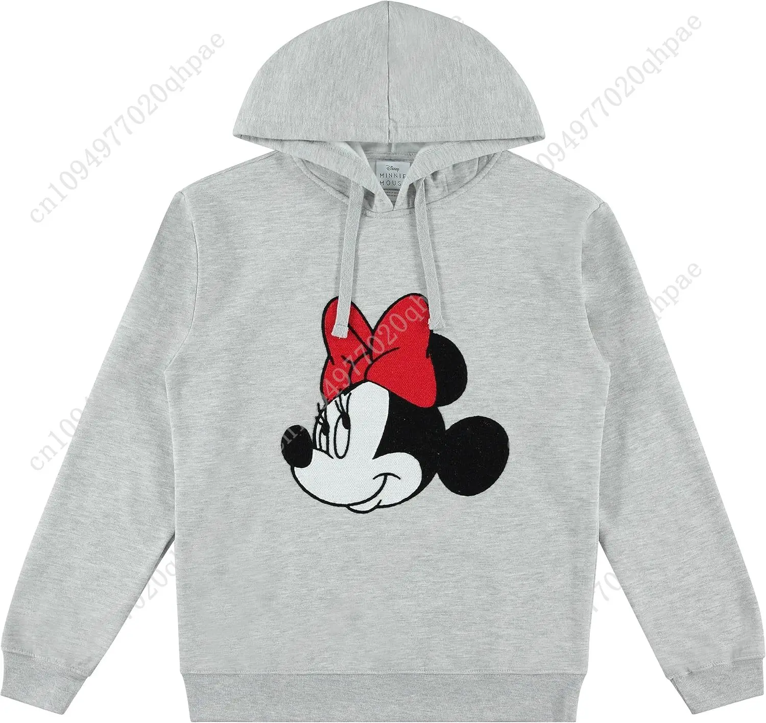 

Disney Ladies Mickey Mouse Fashion Hoodie Mickey and Minnie Mouse Classic Crochet Patch Hoodie Sweatshirt