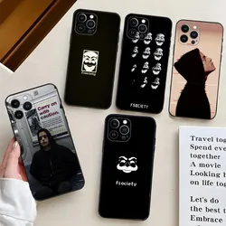 Etui na telefon Mr R-Robot Fsociety do 15,14 iPhone, 13,12,11,Plus,Pro Max,XS,X,XR,SE,Mini,8,7 miękkie silikonowe etui