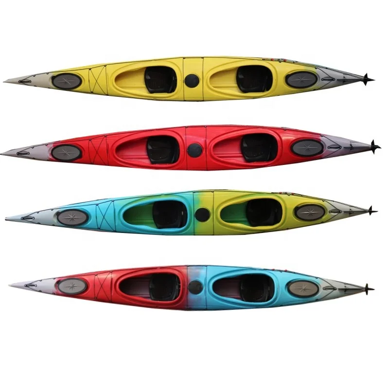 

2-Person Tandem Sea Logo Vicking Kayak Customizable Plastic Inflatable HDPE Sea Fishing 3-Year Sale China 3pcs