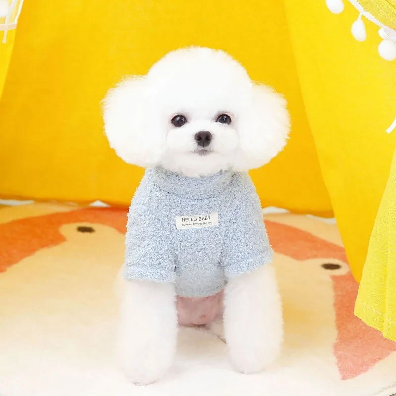 Winter Warmer Hundepullover für kleine Hunde Plüsch Hundekleidung Weicher Welpenmantel Jacke Chihuahua Teddy Bicon Welpenkleidung Hundebedarf – Detail 17