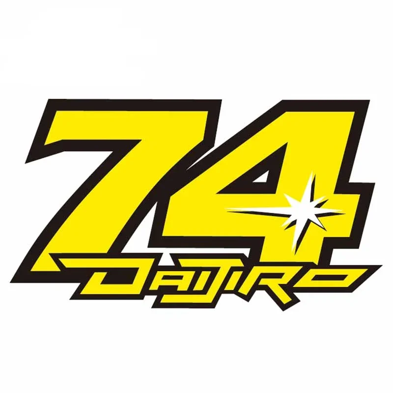 

Creativity Number 74 Modeling Personality Car LaptopStickers Fashion Auto Window Bumper Quality Waterproof PVC Decals Decor