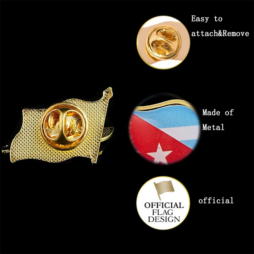 علم كوبي طية صدر السترة التلويح الوطني ، قبعة ، قبعة ، دبوس ربطة عنق ، شارة ، بروش ، الوطنية ، الفخر ، إكسسوارات الملابس