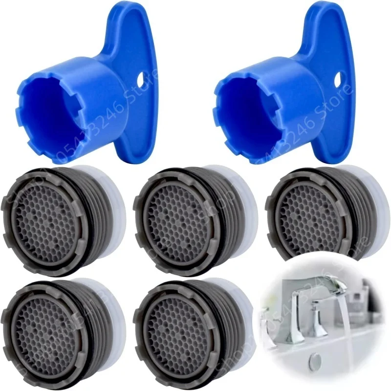 

Faucet Aerators Water Saving Faucet Tap Nozzle Concealed Filter 16.5-24mm Built-in Bubbler Wrench Bathroom Kitchen Basin Fitting