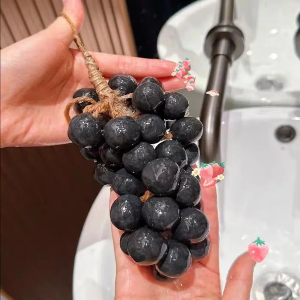 

New Gentle Green Grape Cold Soap Rich Foam Portable Cleansing Soap Multifunctional Usage Hanging Handmade Soap