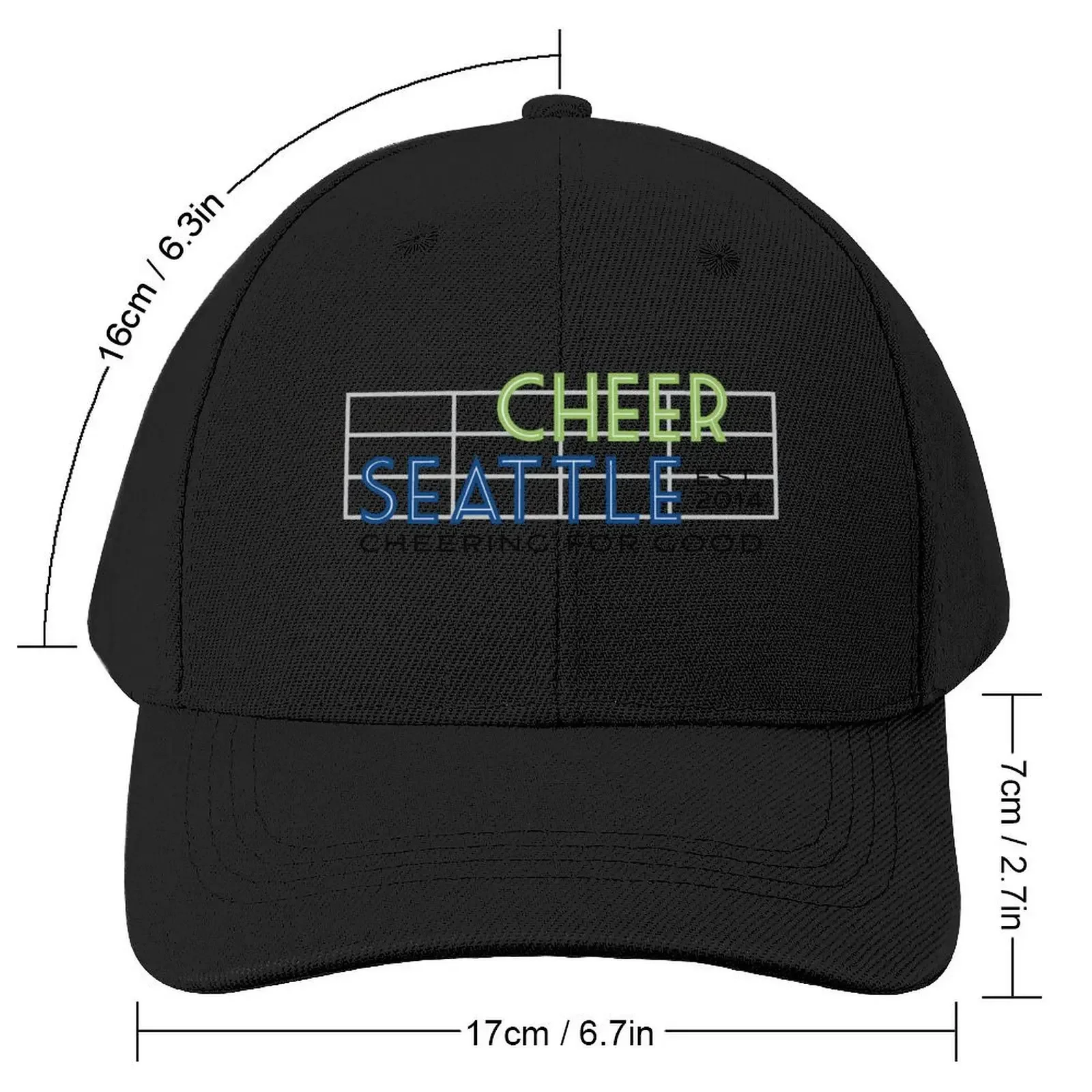 Cheer Seattle - Pike Place Baseball Cap Luxury Brand Gentleman Hat Mens Women's