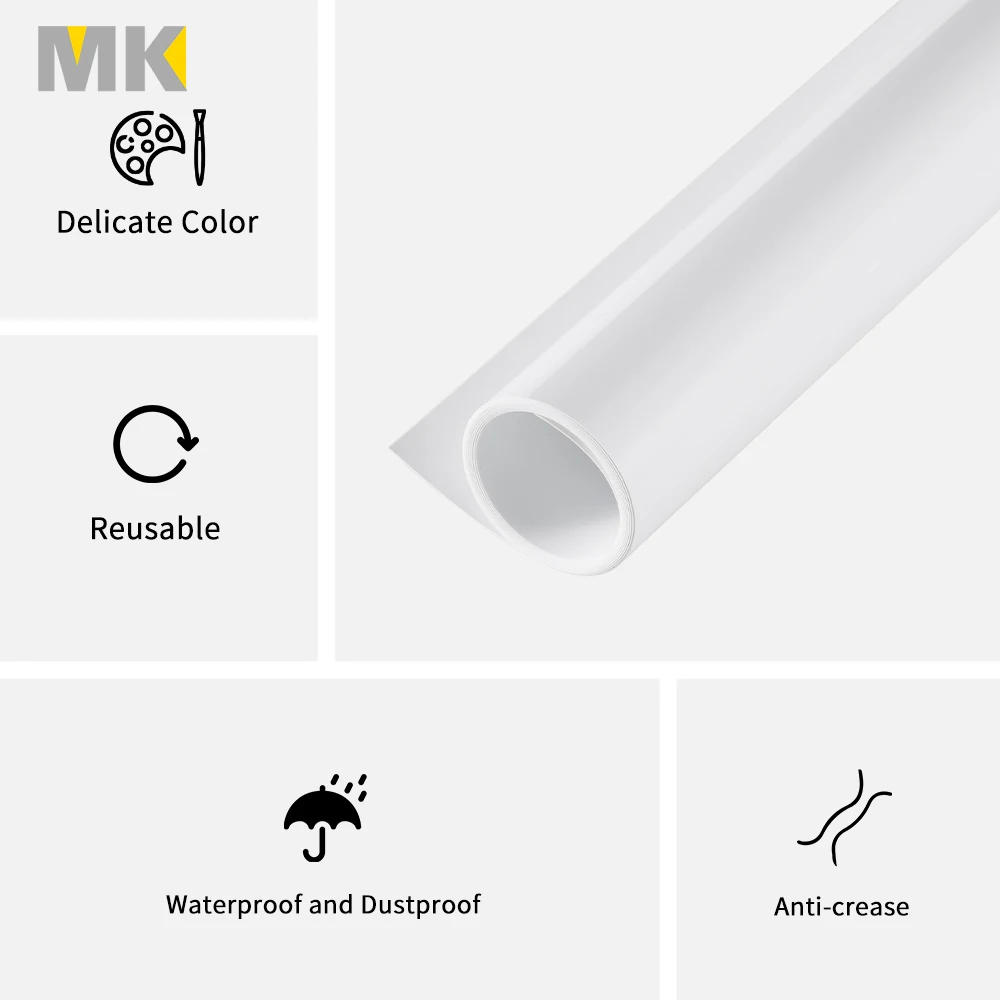 Dualsided Matte Reflective PVC Photographic Backdrop for Photography Studio Inverted Filter Reflection Background Waterproof