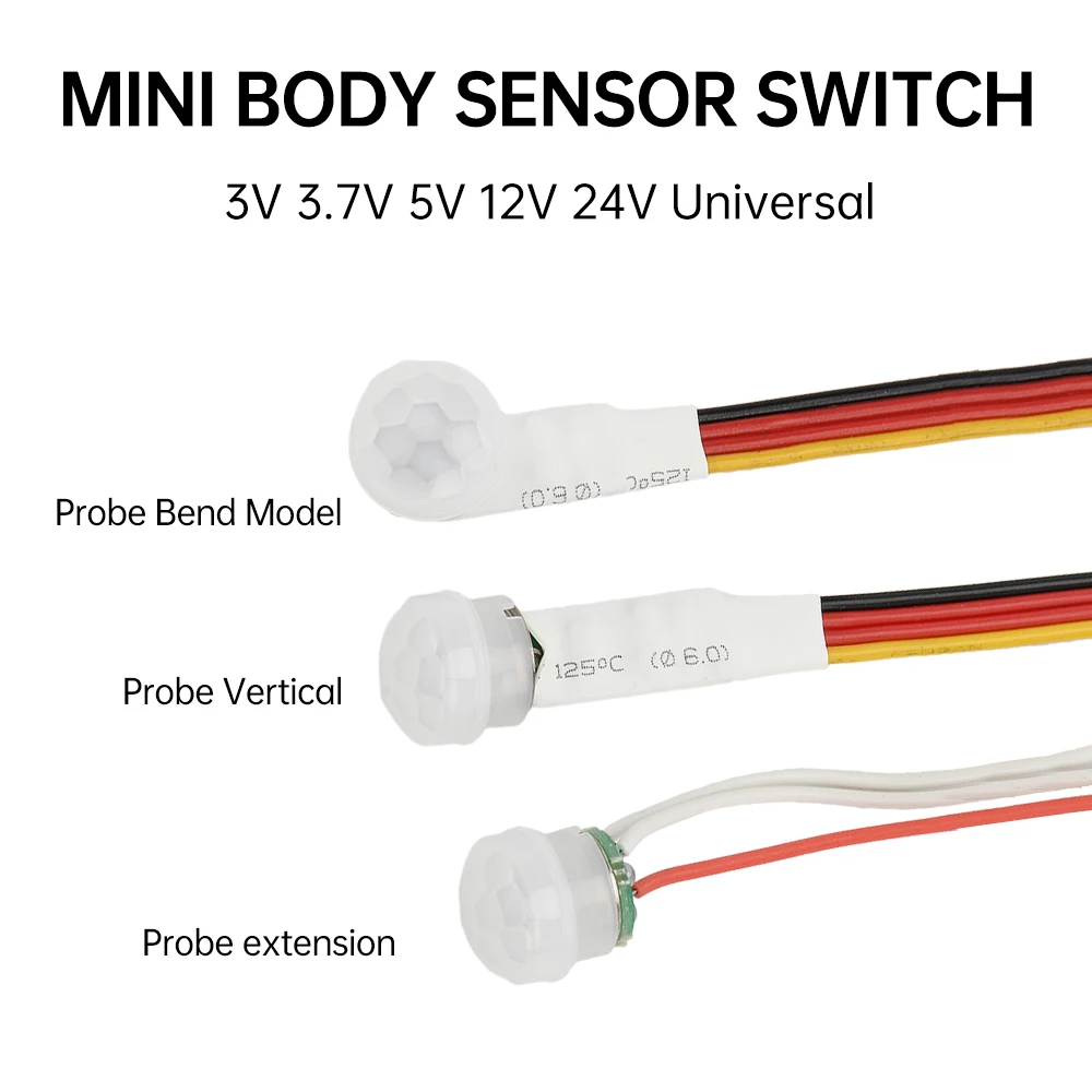 DC 3.7 To 24V Mini Motion PIR Pyroelectric Infrared Motion Human Sensor Automatic Detector Module PIR Sensor for Led Strip