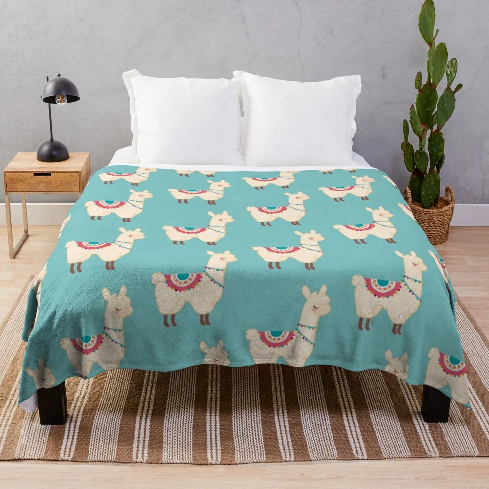 Llama Throw Blanket Bed Fashionable Blanket Blanket For Decorative Sofa valentine gift ideas