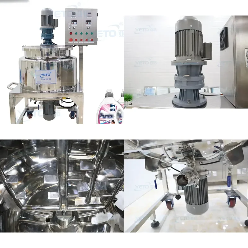 for Industrial Electric Heating Homogeneous Emulsifying Machine High Shear Cosmetic Cream Mixer Production Mixing Equipment