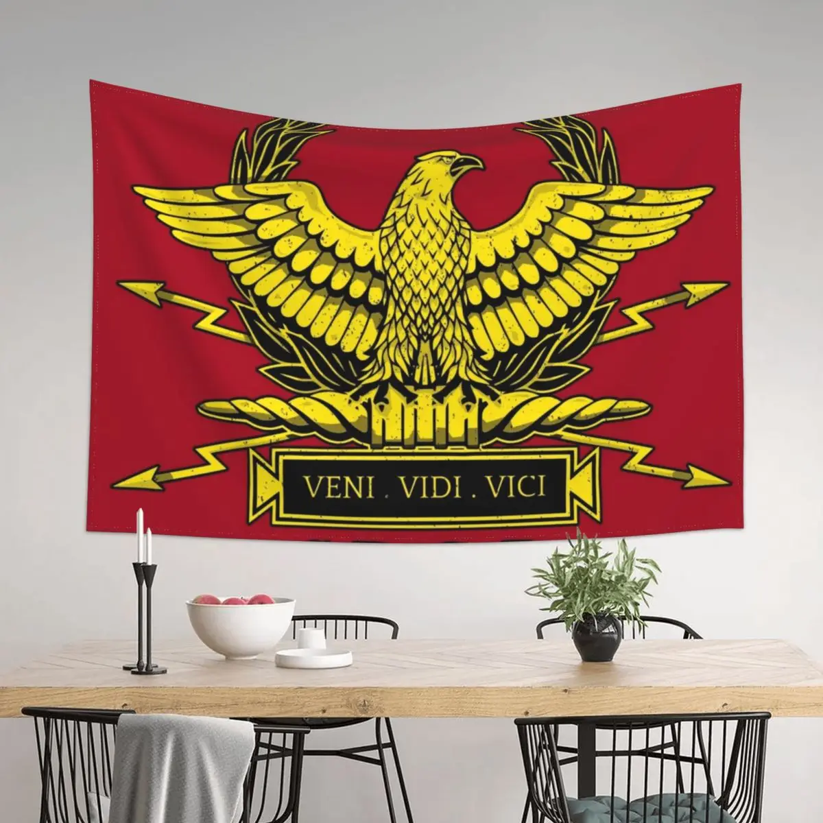 

Roman Standard - Rome - S.P.Q.R. - Roman Empire Gold 3 Tapestry Bedroom Decor Luxury Living Room Decoration Tapestry