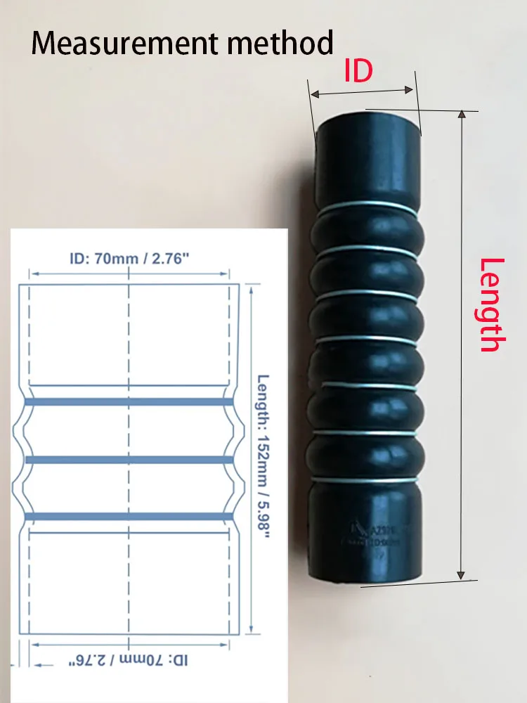 ID45-110 سيليكون المبرد خرطوم الشاحن التربيني اتصال الهواء خرطوم مطاطي لينة توربو اتصال أنبوب لأداء السيارات #4
