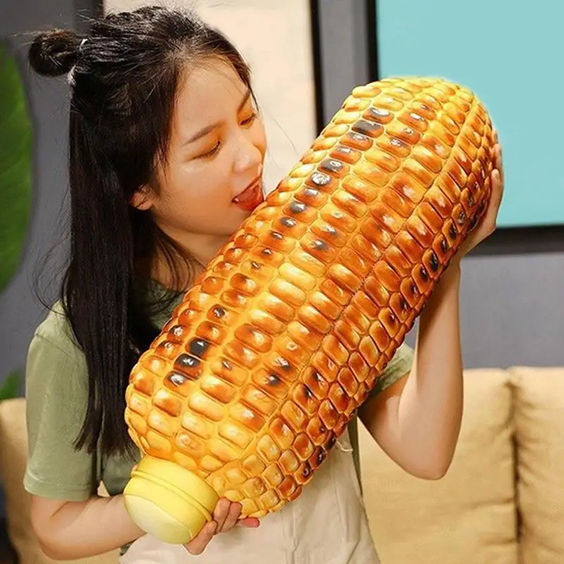 Corn Plush Pillow Soft Food Sofa Bed Stuffed Animal Exquisite Simulation Plant Doll Vegetables Hugging Toy for Kids Teen Family