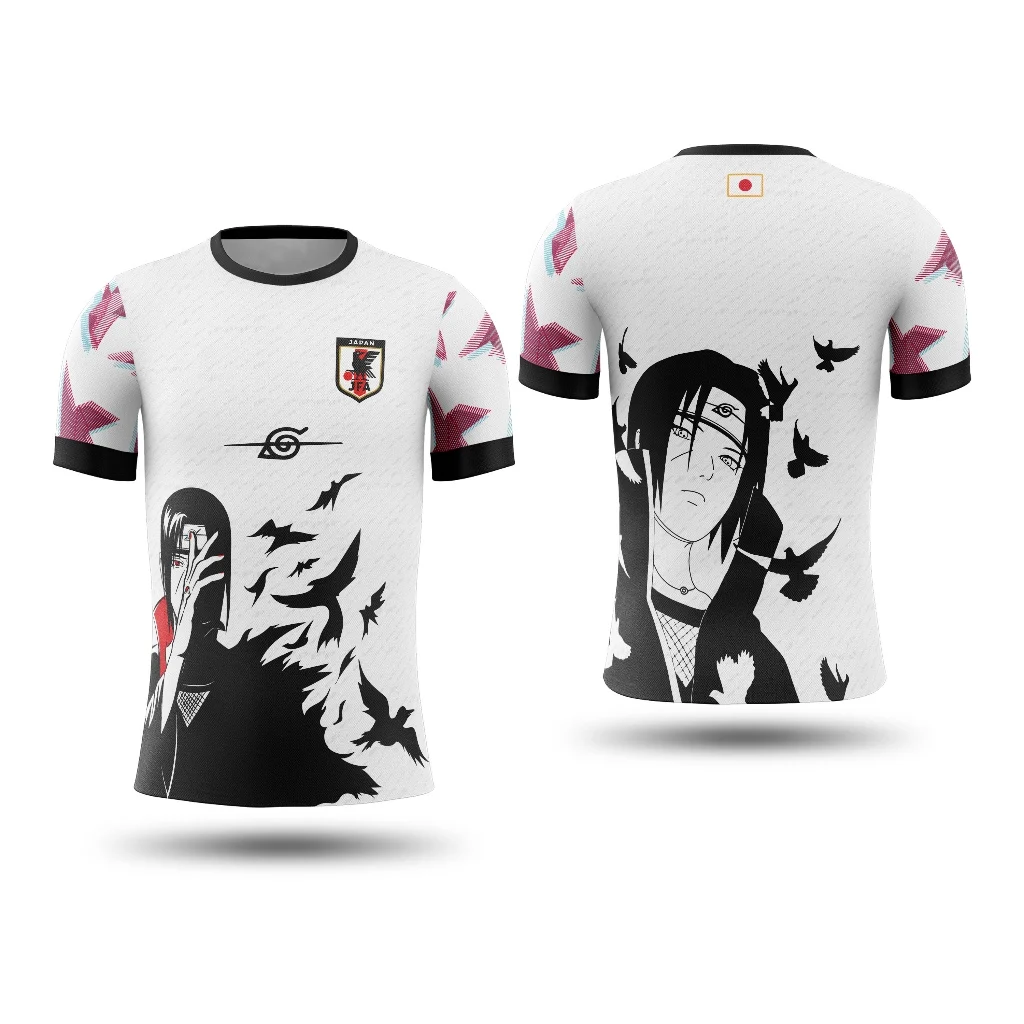 2026 Sommer Naruto Uchiha Itachi Mond Lesender Krähe Bedrucktes 3D Loose-Fit T-Shirt, Unisex Lässiger Street-Style Oberteil