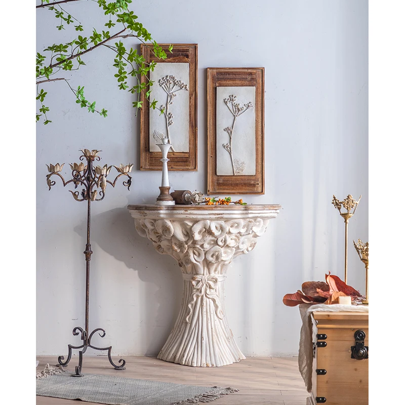 II*Vintage 2025 New Design Wood Top Console Cake Table for Wedding Party Decoration·&
