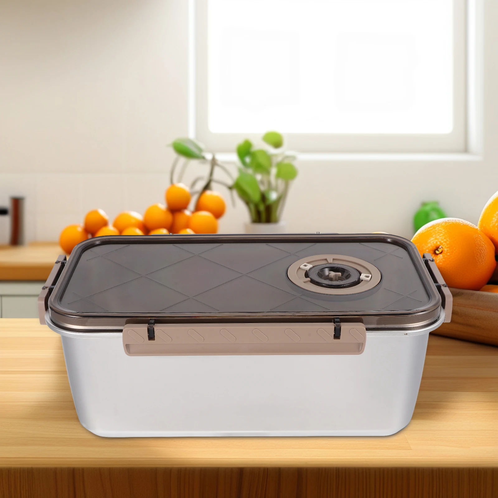 

Airtight Stainless Steel Container 5.8L With Date Lid Sealed Box For Fridge Storage Fresh Produce Stackable Kitchen Organizer