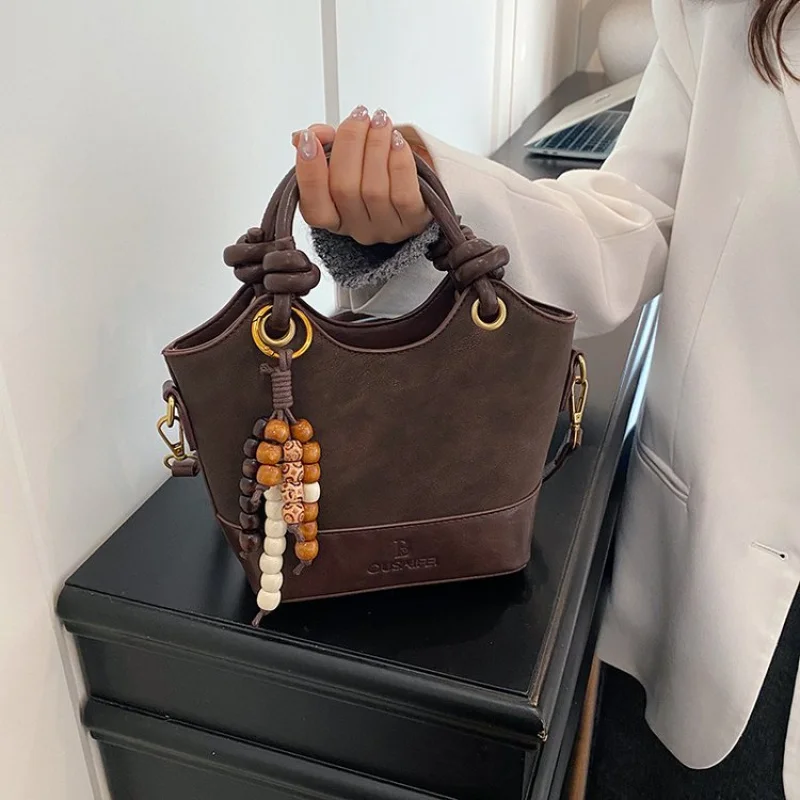 

High-Quality Texture Bag for Women, New Trendy Casual Handbag, Shoulder Bag, Commuter Crossbody Bucket Bag