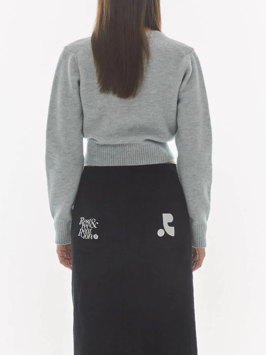 Suéter de punto ort v-ne de cintura alta para mujer, Top Street Sle Slim Fit largo Sve, ropa informal de otoño Faion