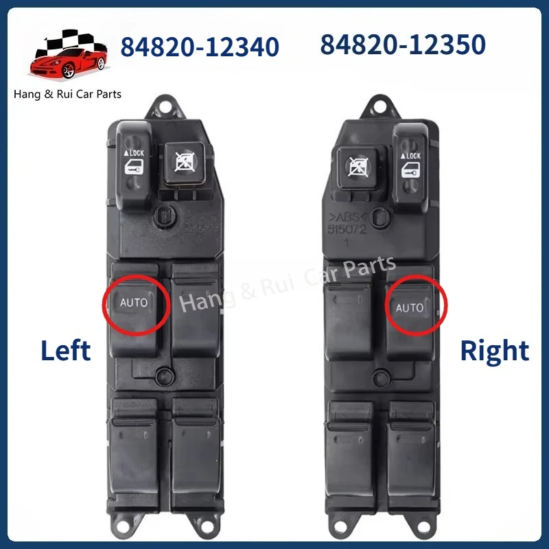 

84820-12350 84820-12340 Front Right/Left For Toyota Corolla AE110 1998-2002 Electric Power Car Window Master Switch