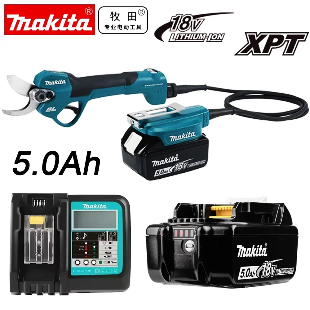 

Genuine Makita 18v Battery With Charger Rechargeable Lithium Ion for BL1850 BL1880 BL1860B LXT400 Power Tool Makita 5Ah Battery