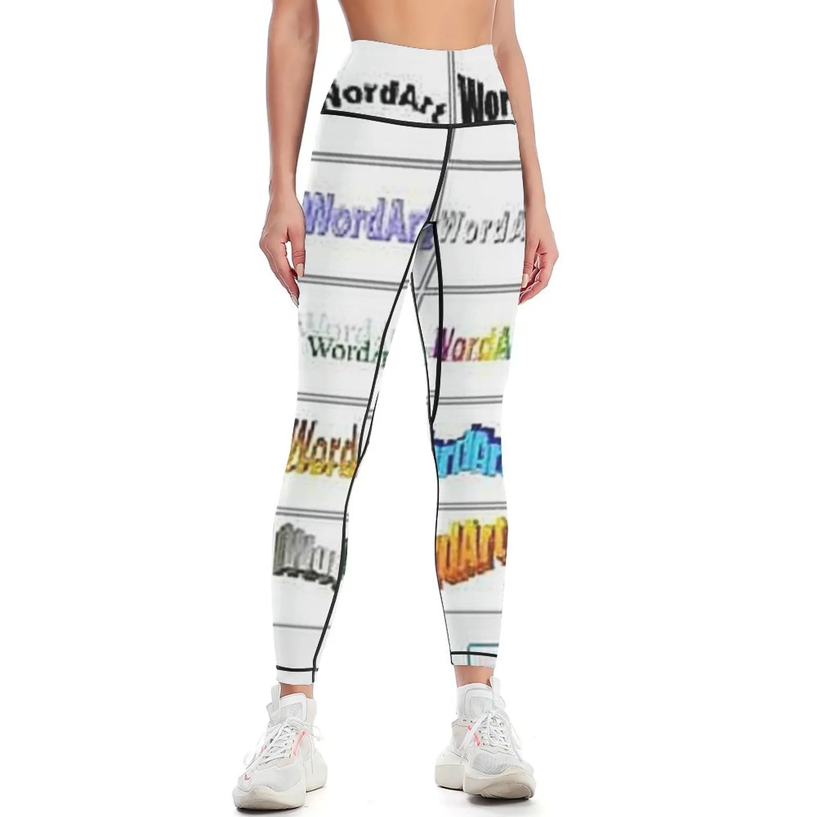 Word Art Windows 95 meme Leggings Clothing fitness sports shirts gym Womens Leggings