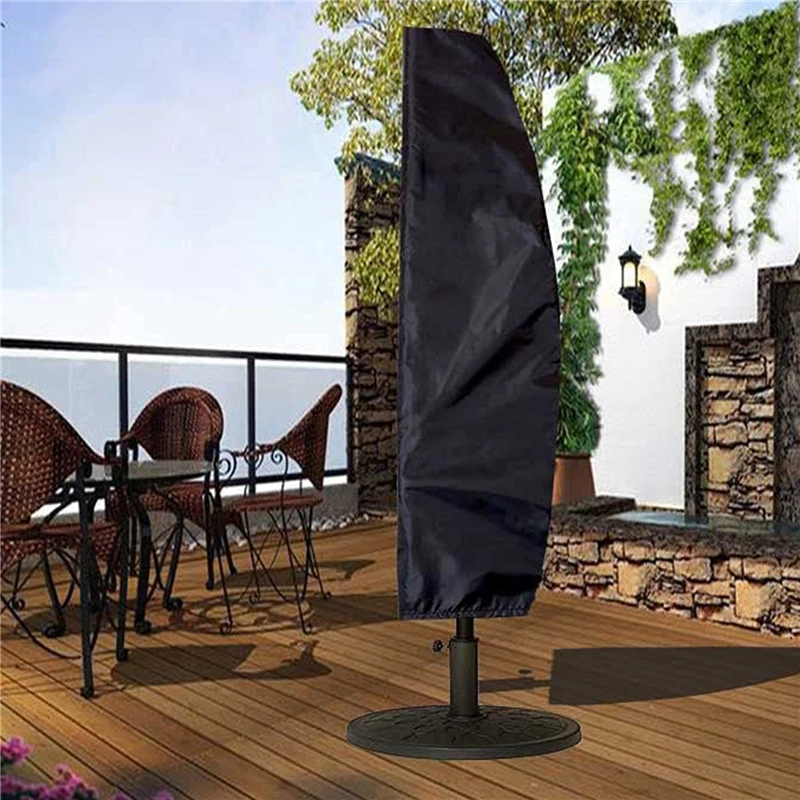 205-280cm Outdoor Patio Umbrella Waterproof Protective Cover With Zipper For Garden Cantilever Parasol Umbrellas Case Cover