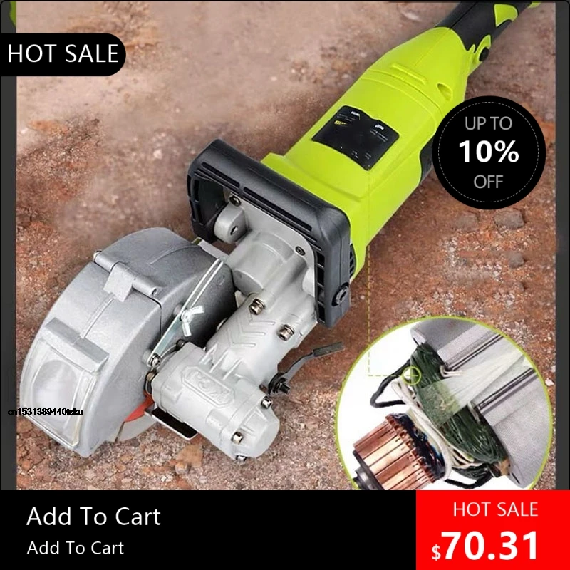 

1946 High Power Dust Free Electric Wall Slotting Machine Concrete Cutting Wall Slotting Machine Circular Saw Powe 19