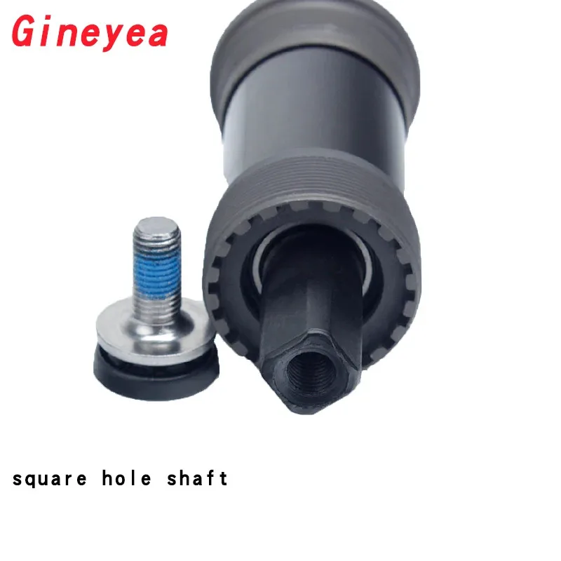 GINEYEA Square Taper Bottom Bracket – BB73/68mm, Fits 103–126mm Axles, MTB Road Bike BB Set for Cranksets view 3