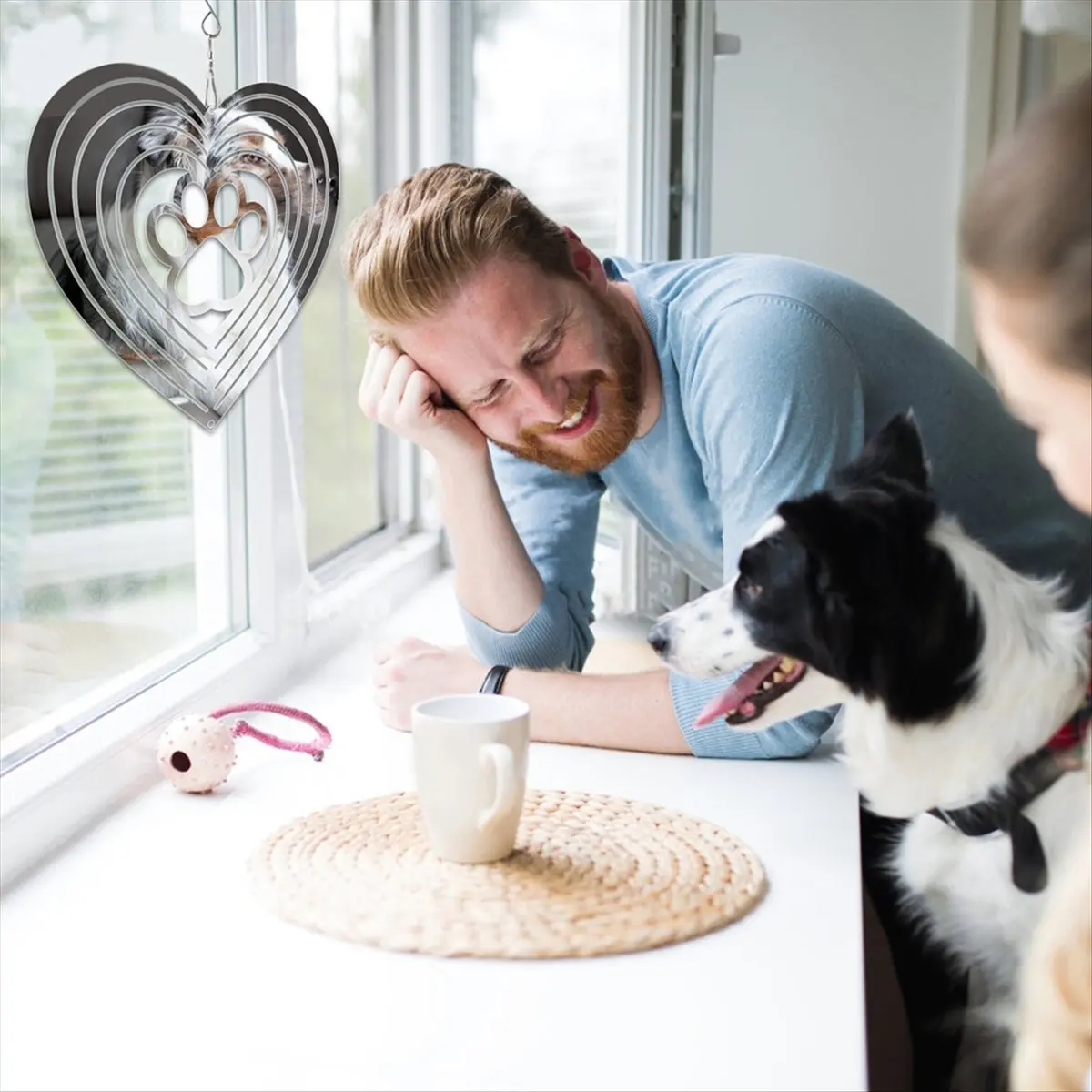 

*N21R 6Pack Sublimation Blanks 8Inch Wind Spinners for Yard and Garden Indoor Outdoor Front Door Decoration Heart-Shaped