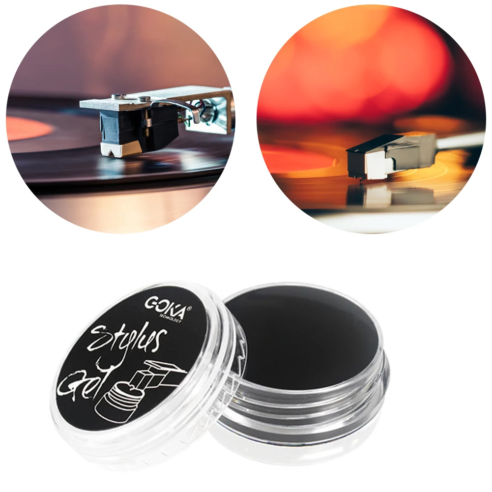 منظف إبرة الفونوغراف، جل تنظيف إبرة سجل مضاد للكهرباء الساكنة، قابل لإعادة الاستخدام، مشغل تسجيلات الفينيل، أداة تنظيف سجل الفينيل