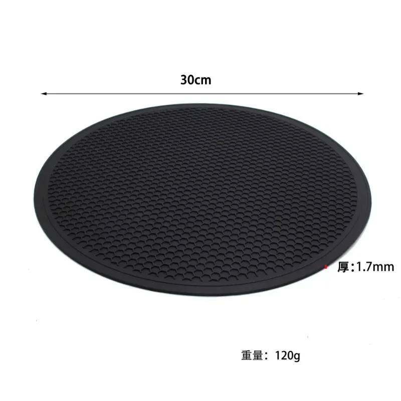 Silicone Microwave Oven Mat Honeycomb Multi-function Round Heat Insulation Pad Kitchen Dish Placemat Anti-scald Casserole Mats