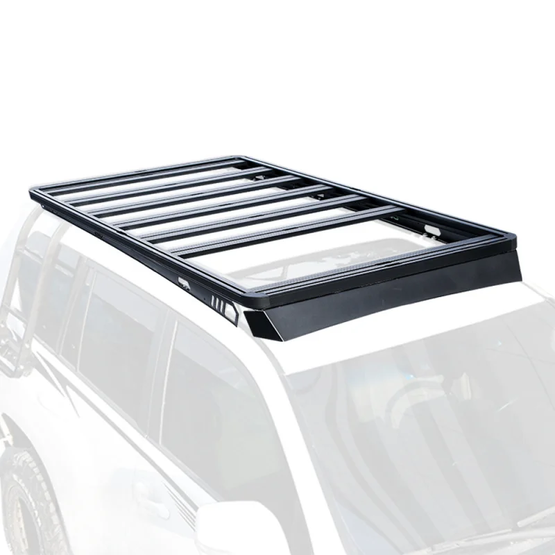 

Durable Black Aluminum Alloy & Stainless Steel Roof Rack for LC150 100kg Capacity Easy Installation