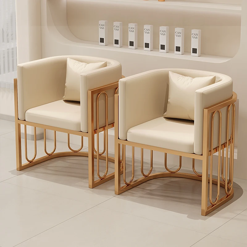 

Light luxury sofa chair leisure high-end apartment beauty salon single back chair negotiation reception Furniture Home