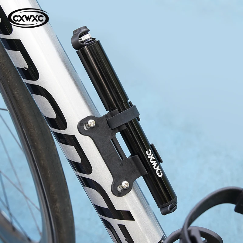 

CXWXC Mini Bicycle Pump 120Psi Portable Schrader Presta Valve Inflator Aluminum Alloy Tire Hand Air Pump With Removable Hose