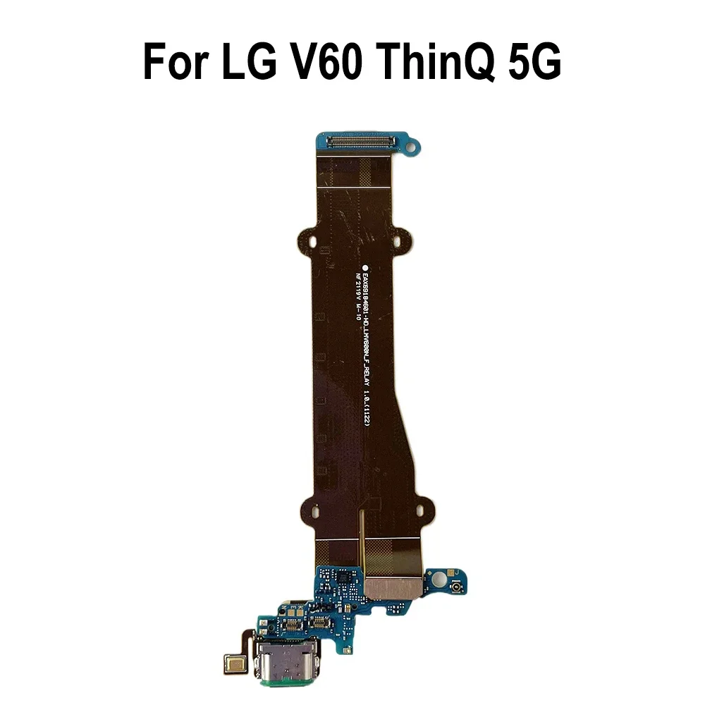 Orig USB Port ładowania Jack Złącze stacji dokującej Płytka ładująca do LG V60 ThinQ 5G Płytka ładująca Elastyczny kabel