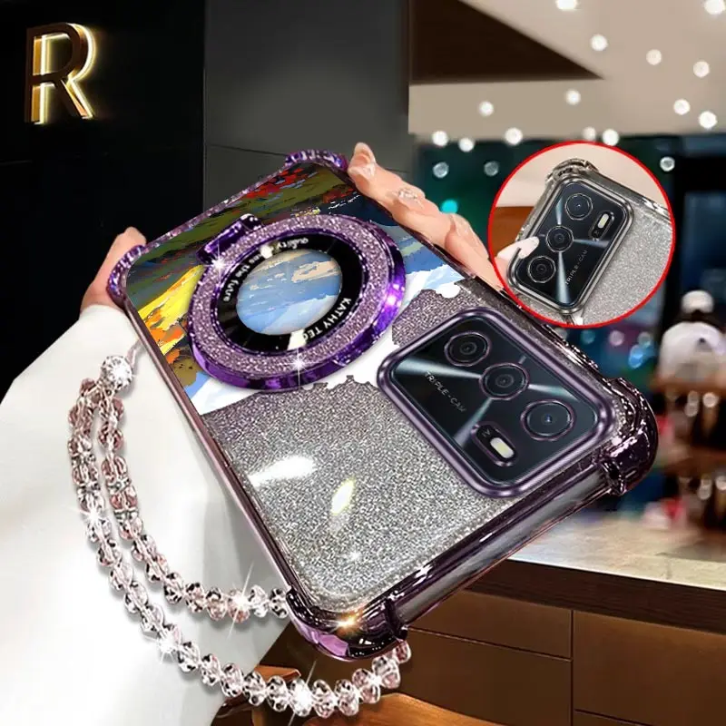 

A16 Чехол-держатель для браслета с огромным лугом для OPPO A72 A97 A94 A60 A38 A54 A74 A95 A78 A77 A57S A77S A96 Cover