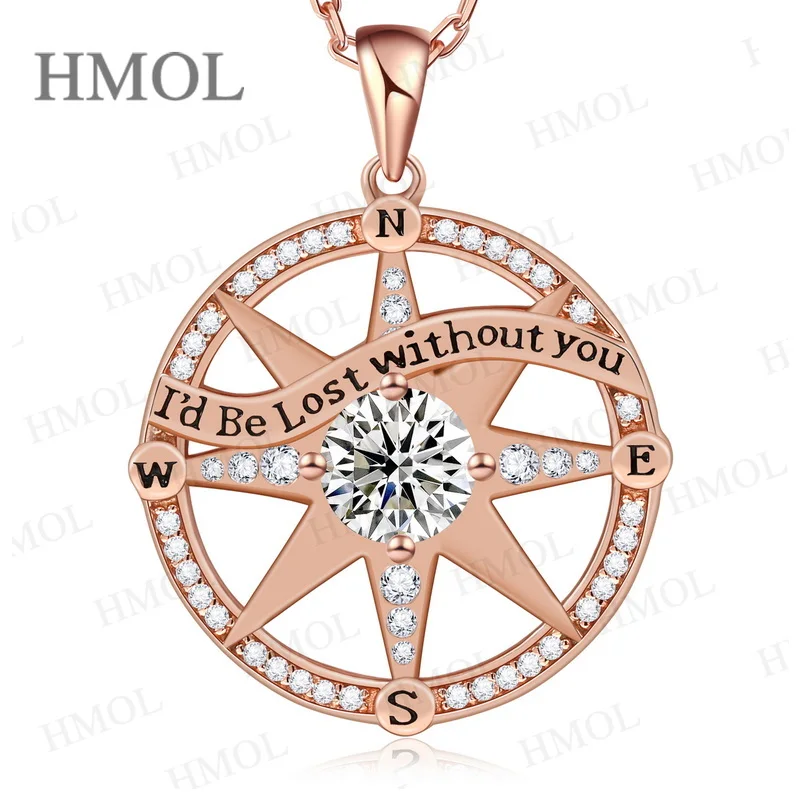 

Ожерелье с подвеской из муассанита круглой огранки, ювелирные изделия из стерлингового серебра 925 пробы VVS1, элегантные сверкающие украшения для женщин