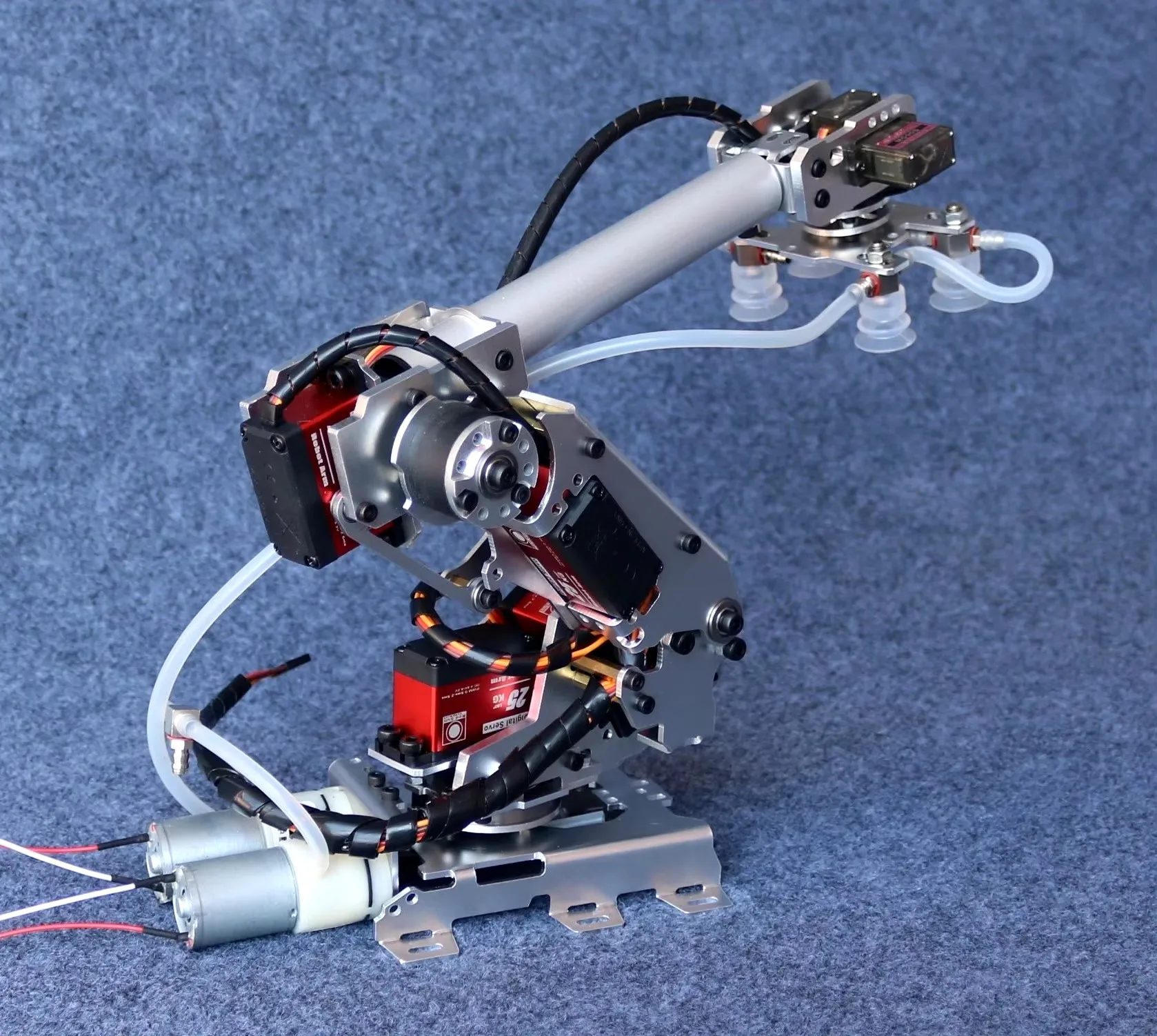 7 Dof Manipulator Robotarm met grote zuigluchtpomp voor Arduino Robot Multi-Dof Mindustrial Robotic Model 6-assige robotarm