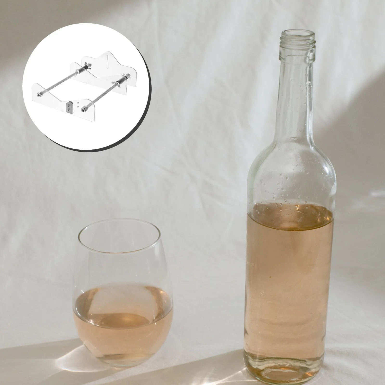 قاطع الزجاجات الزجاجية الاحترافي القابل للتعديل بتصميم برغي أداة قطع الزجاج لزجاجة ويسكي النبيذ والبيرة DIY مجموعة الحرف اليدوية